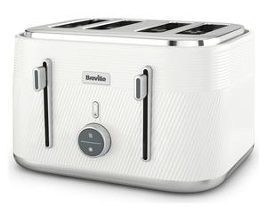 Breville Obliq VTT974 4-Slice Toaster - White