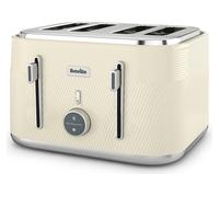 Breville Obliq VTT997 4-Slice Toaster - Cream