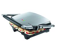 Breville Sandwich/Panini Press & Toastie Maker | 4-Slice | Non-stick-coated aluminium plates | Stainless Steel [VST026]
