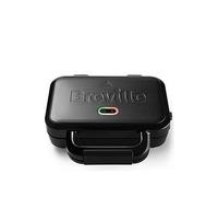 Breville Ultimate Deep Fill Toastie Maker | 2 Slice Sandwich Toaster | Removable Non-Stick Plates | Stainless Steel | Black [VST082]