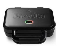 Breville Ultimate Deep Fill Toastie Maker | 2 Slice Sandwich Toaster | Removable Non-Stick Plates | Stainless Steel | Black [VST082]