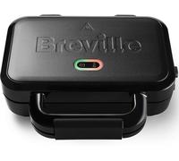 Breville Ultimate Deep Fill Toastie Maker | 2 Slice Sandwich Toaster | Removable Non-Stick Plates | Stainless Steel | Black [VST082]