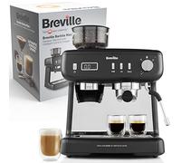 Breville VCF152X Barista Max+ for Espresso, Latte Coffee and Cappuccino, Intelligent Grinder and Intelligent Dosage, Precision Timer for Extraction, Pump with 15 Bar
