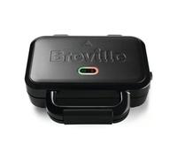 Breville Ultimate Deep Fill Toastie Maker | 2 Slice Sandwich Toaster | Removable Non-Stick Plates | Stainless Steel | Black [VST082]