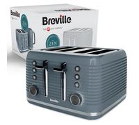 Breville Zen 4 Slice Toaster with High Lift & Wide Slots | Grey & Silv