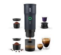 BREVOY Portable Electric Espresso Machine, Ground Coffee & Capsule, Self-Heating, 20 Bar 12V Mini Car Travel Coffee Maker with 9000mAh Battery-Ideal for Camping, RV, Hiking, Office