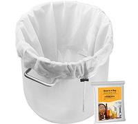 Brew Bag, 2 Pack Extra Large (31" x 31") Straining Bag, Reusable Cold Brew Bags Fine Mesh Bag for Fruit Cider Apple Grape Wine Press Drawstring Straining Brew in a Bag