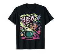 Brew Can Do It Funny Pun Halloween Witch Costume Outfit T-Shirt