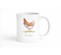 Brew Crew Gifts Hen Chicken Mug, Cottage Farm Kitchen Range, 11oz Premium Ceramic, Heritage-Style Artwork, Dishwasher and Microwave Safe