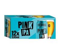 Brew-Dog Punk IPA Beer 5.4% ABV | Craft India Pale Ale | Tropical & Fruity IPA | 12 x 330ml Cans | Full Case