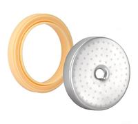 Brew Head Shower Screen, 54mm Stainless Steel Devices with Silicone Seal Ring for Breville Coffee Machines(A)