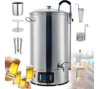 Brew Kettle - 30L/40L/60L Electric Brewing System, 304 Stainless Steel Beer Brewing Kit with Turbo Cooling and 7-Stage Temperature Control, Suitable for Home and Commercial 30L
