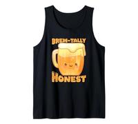 Brew Tally Honest Beer Pun Cute Cartoon Graphic Tank Top