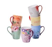 Brew Tea BTaT- Christan Coffee Cups, Set of 6, 12 oz, Bible Verse Mugs, Christian Mug for Women, Gifts, Inspirational Mugs Scripture Cups with Biblical Message