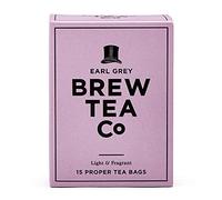 Brew Tea Co Earl Grey Whole Leaf Tea Bags, Pack of 15