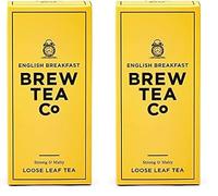 Brew Tea Co - English Breakfast - Strong and Malty - 113g Loose Leaf Tea (Pack of 2)