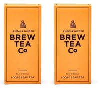 Brew Tea Co Lemon and Ginger Proper Loose Leaf Tea 113 g (Pack of 2)