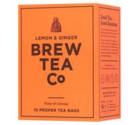 Brew Tea Co - Lemon & ginger (15 Proper Tea Bags) - 52g