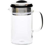 Brew Tea Company - Yellow + Black Tea Pot - Glass Tea Pot for One (Black)