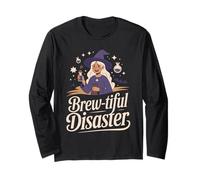 Brew-Tiful Disaster Witch Potion Fun Long Sleeve T-Shirt
