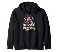 Brew-tiful Disaster Witch Potion Fun Zip Hoodie