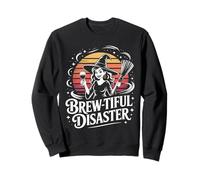 Brew-Tiful Disaster Witch Sunset Sweatshirt