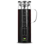 Brew To A Tea - Cold Brew Coffee Maker, French Press, 1.5 Quart, 48 oz, Clear, Modern, Iced Coffee Maker