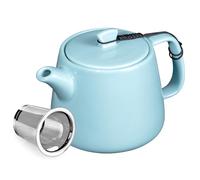 Brew to A Tea Stump Teapot with Strainer, Removable Infuser Tea Pot Handmade for Loose Leaf Tea & Coffee Combination