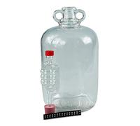 Brew2Bottle 1 x 5ltr Glass Demijohn with Bungs, Airlocks & LCD Thermometers