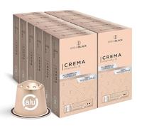 BrewBlack Crema Coffee Capsules - 120 Aluminium Coffee Pods Compatible with Nespresso Original line, Medium Roast - Intensity 8/12, Made in Italy