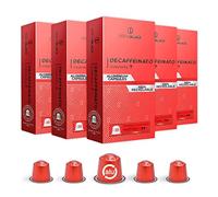 BrewBlack Decaffeinato Coffee Capsules - 50 Aluminium Coffee Pods Compatible with Nespresso Original line, Medium Roast - Intensity 7/12, Made in Italy