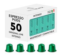 BrewBlack Intenso 50 Pods Compatible with Nespresso Original Line