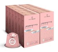 BrewBlack Perfetto Coffee Capsules - 120 Aluminium Coffee Pods Compatible with Nespresso Original line, Medium Roast - Intensity 9/12, Made in Italy