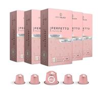 BrewBlack Perfetto Coffee Capsules - 50 Aluminium Coffee Pods Compatible with Nespresso Original line, Medium Roast - Intensity 9/12, Made in Italy gf