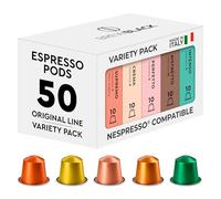 BrewBlack Variety Pack 50 Pods Compatible with Nespresso Original Line