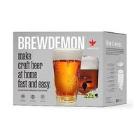 BrewDemon Premium Beer Kit with Bottles - Conical Fermenter Eliminates Sediment and Makes Great Tasting Home Made Beer - 1 Gal. Recipe Included