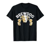 Brewdog Barista T-Shirt - Black, Small, Classic Fit, Crew Neck, Short Sleeve, Polyester 100%, Unisex-Adults, Dog Lovers, Novelty Item Enthusiasts