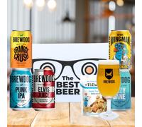 Brewdog Craft Beer Gift Set with Glass and Snacks (5 x 330ml Cans)