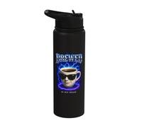 Brewed Coffee in His Image Funny Jesus Christian Faith Stainless Steel Insulated Water Bottle