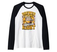 Brewed Strong Spiced Right Masala Chai Tea Lover Raglan Baseball Tee