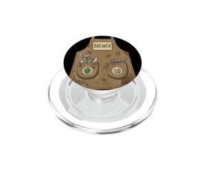 Brewer Apron Funny Craft Beer Brewing Halloween Costume PopSockets PopGrip for MagSafe