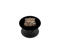 Breweries Are Calling Adventure Craft Beer Lover Vintage Van PopSockets Adhesive PopGrip