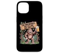 Breweries are Calling and I Must Go Craft Beer Bigfoot Tee Case for iPhone 13