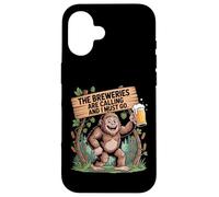 Breweries are Calling and I Must Go Craft Beer Bigfoot Tee Case for iPhone 16