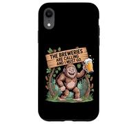 Breweries are Calling and I Must Go Craft Beer Bigfoot Tee Case for iPhone XR