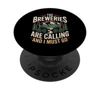 Breweries Are Calling I Must go Colorado Mountain Beer Lover PopSockets Adhesive PopGrip