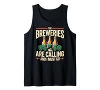 Breweries are Calling I Must Go Craft Beer Lover Tank Top