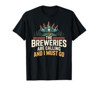 Breweries are Calling Mountain Adventure Craft Beer Lovers T-Shirt