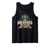 Breweries are Calling Mountain Adventure Craft Beer Lovers Tank Top