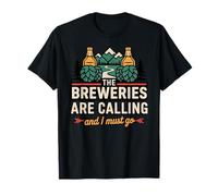 Breweries Call I Must Go Mountain Craft Beer Lover T-Shirt